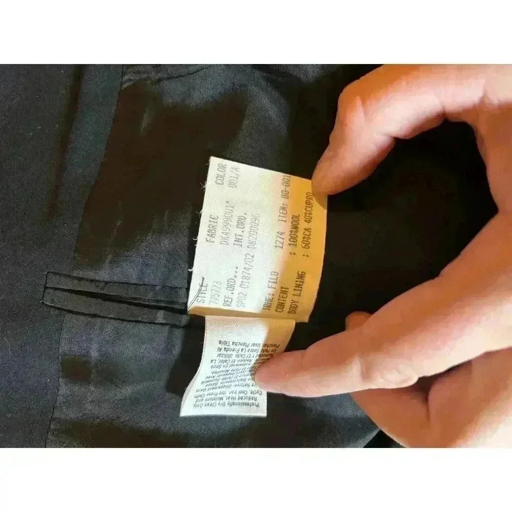 Donna Karan signature blazer made in Italy 100% wool size 44/38 mens blazer - Picture 9 of 12